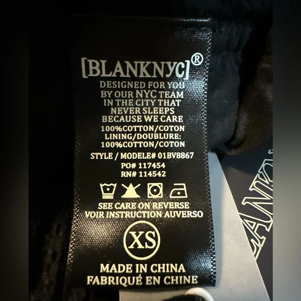 Blank NYC High Waist Black Eyelet Women's Shorts - Picture 8 of 8